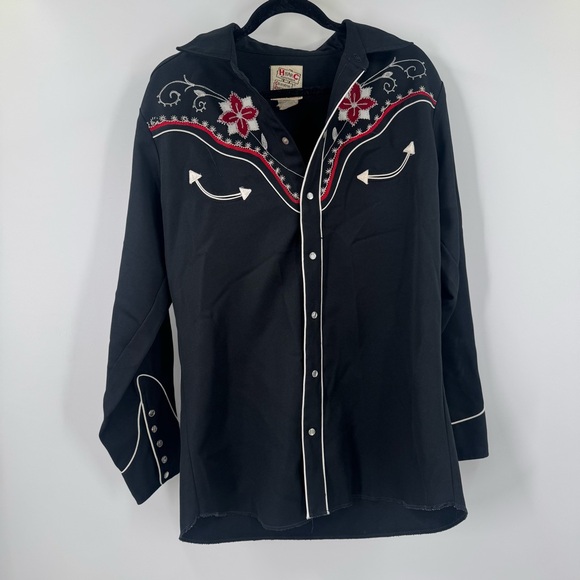 Vintage 70’s H Bar C California Western Button Ups Pearl Snap Men’s 16 1/2